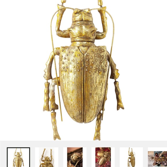 Golden Insect Wall Decor - Picture 3 of 3